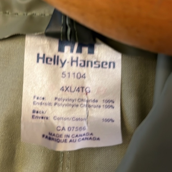 NWOT HELLY HENSEN 4XL waterproof Men's Overalls Green Eriksen’s - Picture 5 of 5